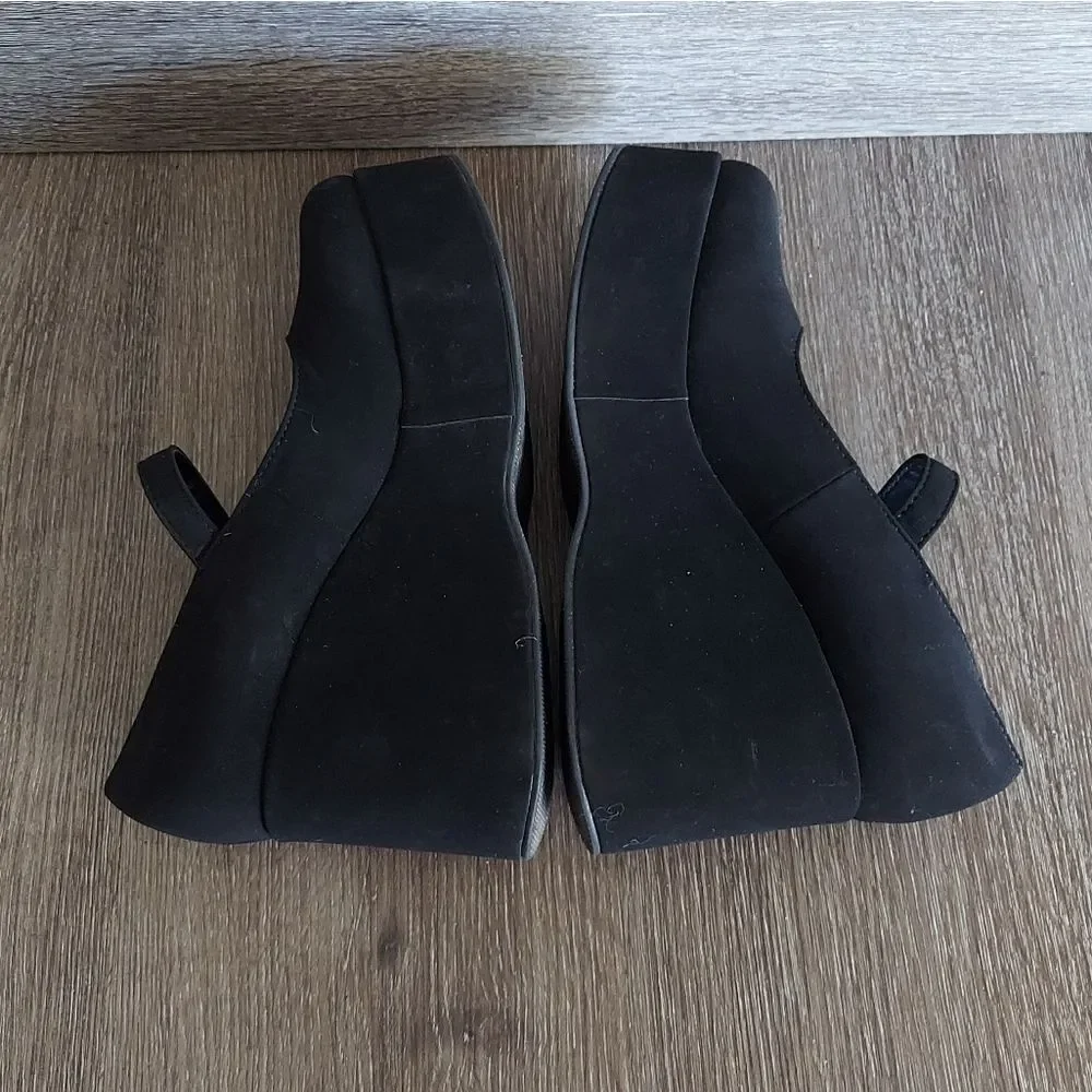 Black Mary Jane Platform Wedges - Women Shoes